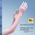 thumbnail image 1 of Guantes de protección de verano con brazo extendido para mujer, protección ultravioleta de verano, manga larga de hielo, manga de seda helada, para montar al aire libre para mujer, 1 of 4