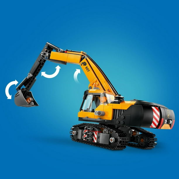 LEGO City Yellow Construction Excavator Toy Digger for Boys and