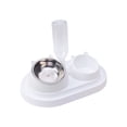 thumbnail image 2 of Cuenco elevado para gatos y perros con dispensador de agua, comedero de comida y agua 2 en 1, comedero inclinado de acero inoxidable con base antideslizante para perros pequeños y gatos, 2 of 6