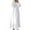 White, variant on Womens Abaya Long Sleeve Dress Prayer Clothes Casual Kaftan for Elegant Occasions and Daily Wear
