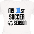 thumbnail image 4 of Inktastic My 1st Soccer Season Boys Long Sleeve Baby Bodysuit, 4 of 5