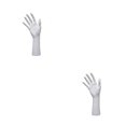 thumbnail image 3 of Wweixi Chic Chain Hand Model Shop Display Holder for Stunning Jewelry Showcase White 25.5cm 2Set, 3 of 6