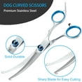 thumbnail image 4 of 5 in 1 Premium Dog Grooming Scissors, Professional Dog Scissors for Grooming with Safety Round Tips, A house of tools Stainless Steel Thinning Shears, Dog Pet Cat Shears for Grooming Kit, 4 of 7