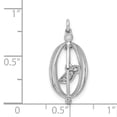thumbnail image 4 of Sterling Silver & Gold-plated Diamond Mystique Round Hoop Earrings QDF120, 4 of 4