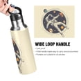 thumbnail image 4 of Yayeee 33oz Insulated Water Bottle Double Wall Stainless Steel with Flip Straw Lid, Astronaut Floating, 4 of 7