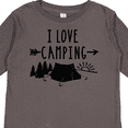 thumbnail image 4 of Inktastic I Love Camping- Tent and Trees Boys or Girls Long Sleeve Toddler T-Shirt, 4 of 5