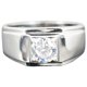 thumbnail image 1 of Los hombres de plata anillos de promesa delicado diseño nudo conjunto anillo de moda de luz de alta calidad del anillo, 1 of 6