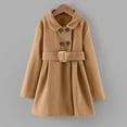 thumbnail image 5 of Toddler Baby Girl Wool Winter Coat Button Jacket Long Sleeve Trench Coat Warm Thick Peacoat Clothes Winter Coat Outfits for Birthday Gifts Size 6-7, 5 of 8