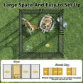 thumbnail image 5 of Waleaf 4x4x4 Outside Dog Kennel with Roof for Large Dogs,Heavy Duty Welded Wire Steel Dog Playpen Fence with Secure Lock, Pet Pen with UV-Resistant Waterproof Cover (45.4''L x 50.4''W x 56.6''H), 5 of 7