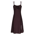 thumbnail image 4 of WILLBEST Vestido Informal de Verano para Mujer, Moderno, Largo, sin Mangas, con Lunares, Detalle de Lazo y Abertura para Vacaciones y Actividades de Ocio. Chica, 4 of 4