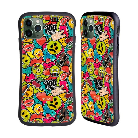 Head Case Designs Officially Licensed emoji® Graffiti Colours Hybrid Case Compatible with Apple iPhone 11 Pro Max