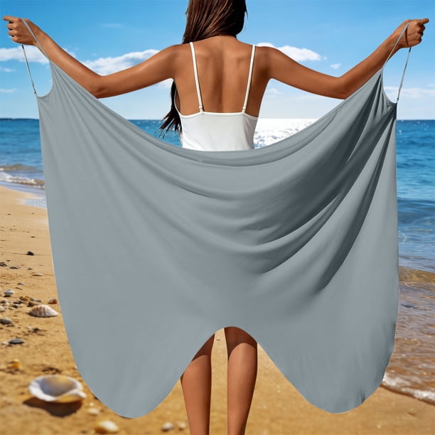 Mujeres Playa Cover-Ups Sarong con Correas Ajustables, Cortina de Flujo Transparente para Piscina, Vacaciones de Resort Y Desgaste Informal