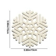 thumbnail image 3 of dajkiuy Silicone Snowflake Trivet Mat, Christmas Holiday Trivets for Hot Dishes, Kitchen Decor, Coaster, Hot Pads, Teapot, Christmas Decoration, 3 of 6