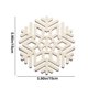 thumbnail image 3 of Snowflake Dining Table Mats Heat Insulating Mats Geometric Snowflake Mats Bowl Mats Kitchen Hollow Out Saucer, 3 of 6