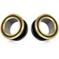 thumbnail image 1 of GHSDFBB 2 Pcs 316L Acier Inoxydable Vis Tunnel Bouchon d'Oreille Extensible Jauge 0G-1 Pouces, 1 of 6