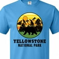 thumbnail image 4 of Inktastic Yellowstone National Park with Bear Mountains and Trees Cricle T-Shirt, 4 of 5