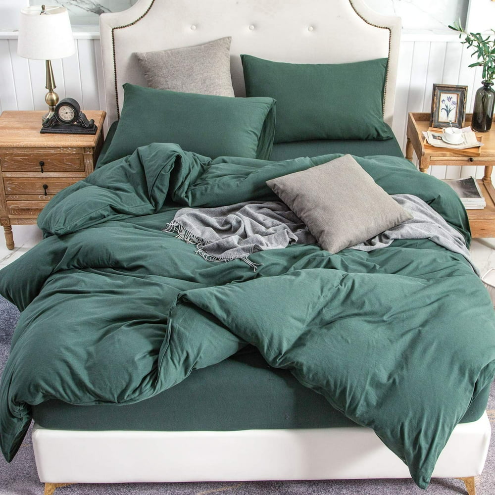 PURE ERA Jersey Knit Duvet Cover Set 100 TShirt Cotton Bedding Super