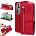 thumbnail image 1 of Estuche de Cuero PU con Cierre para OPPO Reno 11 5G , Funda Protectora con Billetera y Correa, 1 of 6