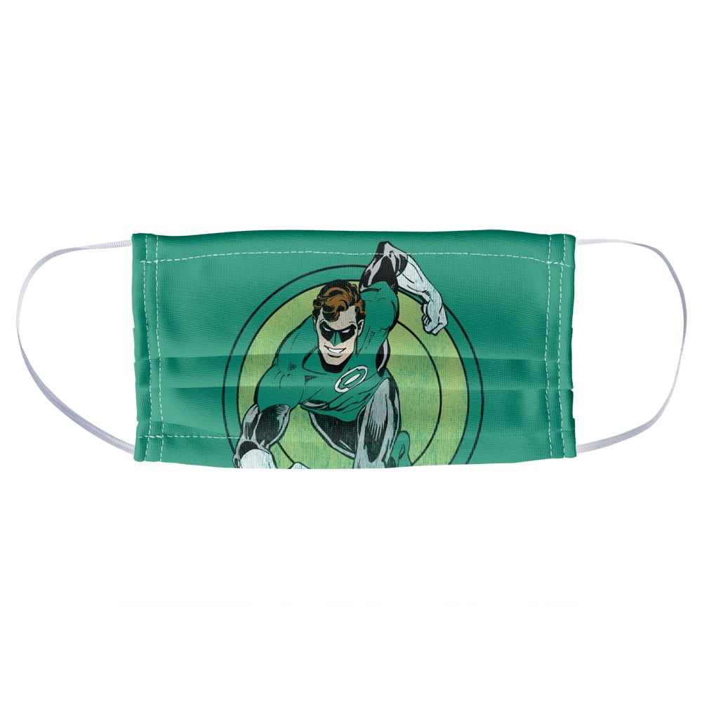 Green Lantern Circle 1-Ply Reusable Face Mask Covering, Unisex