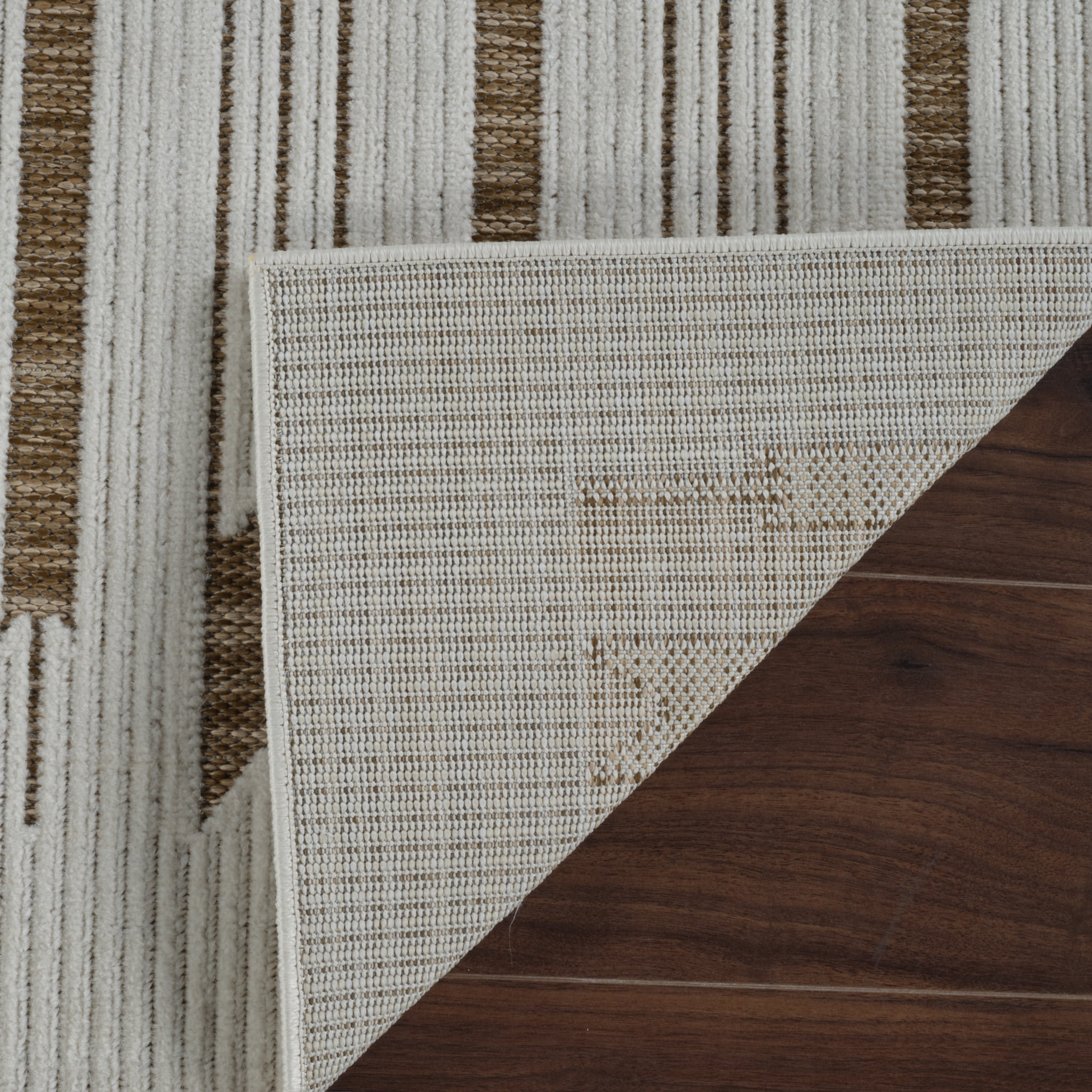 Rug Branch Maise Abstract Indoor Outdoor Area Rug, Beige Brown, Modern - Entryway, Hallway, Bathroom, and Kitchen