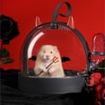 thumbnail image 4 of CBFFDC Hamster Cage Small Devil Shape Transparent Rotatable Door Hamster Carry Cage Chinchilla Guinea Pig Small House, 4 of 5
