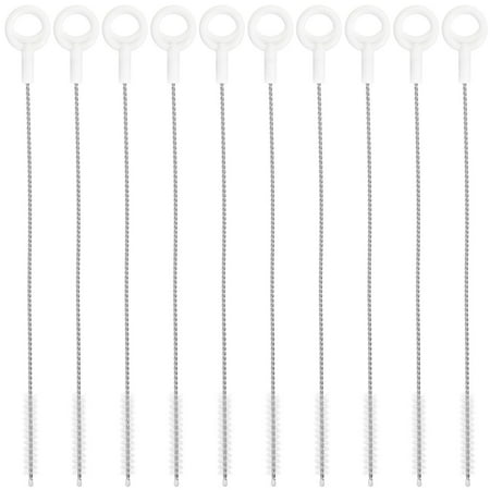 

NUOLUX 10pcs Practical Straw Cleaning Brush Baby Feeder Straw Brush Long Straw Brush Tool Straw Cleaner