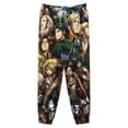 thumbnail image 3 of Attack On Titan Men's Sweatpants Printed Long Joggers Athletic Track Pants Soft Lounge Pants for Leisure, Sports & Travel 4XL, 3 of 7