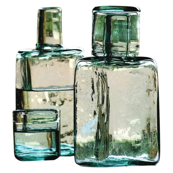 CRL5134 Bedside Water Carafe and Drinking Glass, One Size, Green