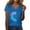 Sky Blue, variant on Yubnlvae Women's V-Neck Colorful Daisy Short Sleeve Top, 2025 Women's Sunflower Graphic Tee Crew Neck Short Sleeve Loose Fit Teacher Apparel | Casual Streetwear & Vintage Inspired Top, Orange, M