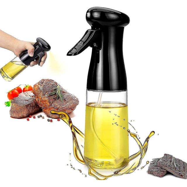 Oil Spray Bottle, Oil Sprayer, Vinegar Sprayer, Oil Spray For Cooking, Kitchen Utensil, For Bbq, Salad, Cooking (black) Hy