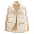 thumbnail image 4 of Women Vests Womens Puffer Vest Zip Up Sleeveless Womens Vests Lightweight Women Winter Clothes Womens Outfits, 4 of 4
