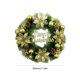 thumbnail image 2 of Bolas de Navidad Guirnaldas Colgantes Adornos de corona para colgar en la puerta (30 cm de oro) JShteea Libre de BPA, 2 of 8