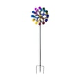 thumbnail image 1 of Escultura de viento, diseño giratorio del receptor de viento, estaca de jardín de muelles de metal, 360 grados de viento para el césped, 1 of 8