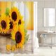 thumbnail image 3 of Sunflower Shower Curtain for Bathroom, Cool Waterproof Polyester Fabric Bathroom Set 12PCS Hooks ( 72' W by 72' L), 3 of 4