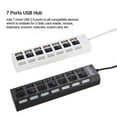 thumbnail image 2 of Hub USB 2.0 de 7 puertos Hub de datos portátil ultradelgado, 2 of 8