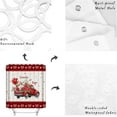 thumbnail image 5 of Valentine''s Day Shower Curtain Red Truck with Rose Flower Shower Curtains for Bathroom Decor Loads of Love Heart Balloon Bathroom Decor Sets with Hooks Waterproof 72"x72", 5 of 6