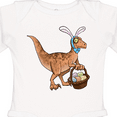 thumbnail image 4 of Inktastic Easter Velociraptor with Bunny Ears Boys or Girls Long Sleeve Baby Bodysuit, 4 of 5