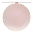 thumbnail image 5 of Smarty 10.25" Pink Gold Organic Disposable Plastic Dinner Plates 120ct, 5 of 7