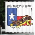 thumbnail image 3 of Ambesonne Reptile Shower Curtain, American Texas City, 69"Wx70"L, Multicolor, 3 of 4