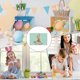 thumbnail image 3 of Bunny Placemat Rabbit Beach Easter Linen Placemat For Spring Farm Seasonal Decoration Holiday Table Mats, 3 of 5