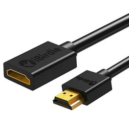 VCE 2 Pack HDMI Male to Female Swivel Adapter HDMI Extension Gold Plated Converter for Google Chrome Cast Roku Walmart