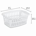 thumbnail image 2 of Sterilite Panier à Linge Blanc de 53 Litres - Blanc, 53 L, 2 of 5