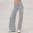 thumbnail image 2 of Wide Leg Pants Woman High Waist Yoga Pants Tummy Control Workout Leggings with Pockets Stretch Loose, 2 of 6