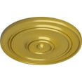 thumbnail image 3 of 54"OD x 4 7/8"P Large Classic Ceiling Medallion (Fits Canopies up to 13 1/2"), Hand-Painted Rich Gold, 3 of 6
