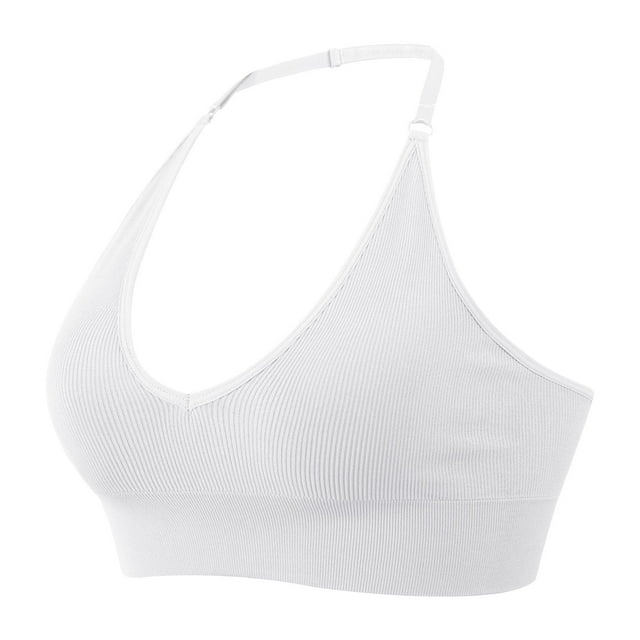 Sujetador deportivo sin tirantes y sin espalda para mujer, con relleno y push up, bustier de gimnasio