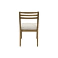 thumbnail image 2 of Two Wood Modern Slat Back Chairs Dining Seats Kitchen Table Seating Brown, 2 of 7