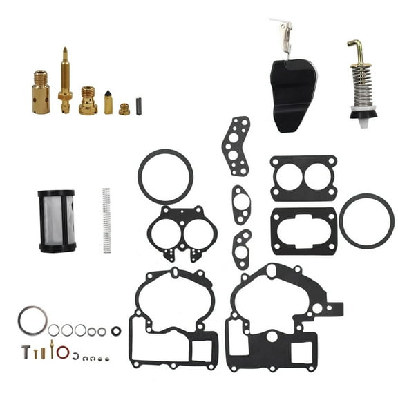 SEBLAFF Carburetor 3302-804844002 3.0 4.3 5.0 Rebuild Kit Fit for Mercruiser Marine 2Barrel