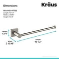 thumbnail image 2 of Kraus 2.81" Towel Bars, Brushed Nickel, 2 of 7