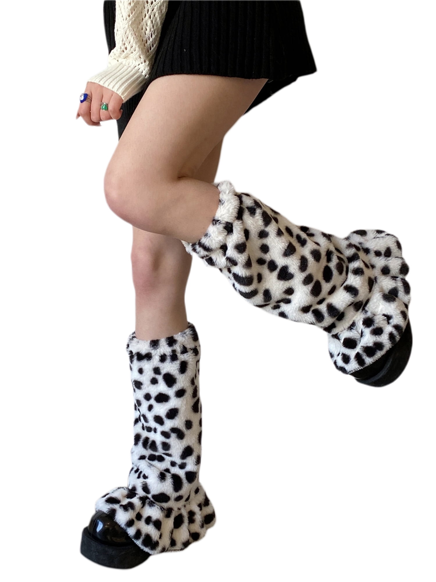 Fleece Leg Warmers, Winter Fur Lined 