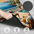 thumbnail image 3 of Vsdgher Coastal Style Garden Villa Car Foot Mat Set of 4 Pieces Universal Floor Liner Car Accessories Fits Most Cars, Trucks, Vans, sedans, SUV, 3 of 7